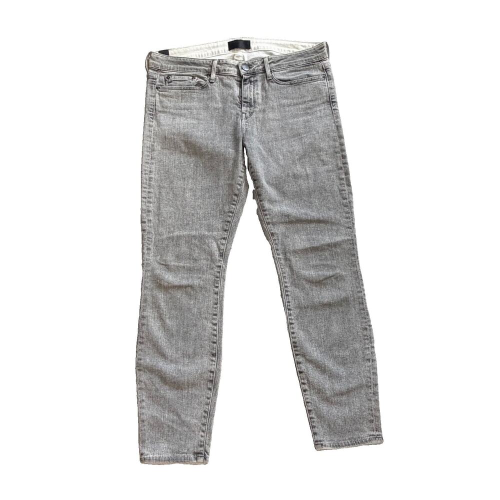 VINCE Mens Mid Rise Grey Heather Denim Slim Jeans Sz 31 (34 x 27)) Capsule